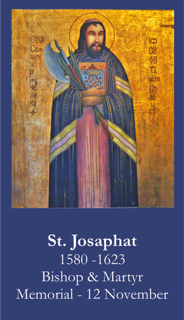 St. Josaphat Prayer Card